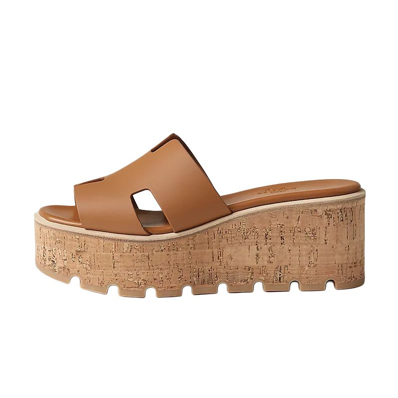 HERMES HERMES Eze Slide Slippers Women's Umber