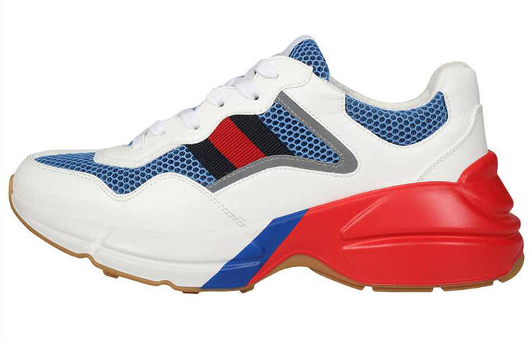 GUCCI Gucci Rhyton 'White Blue Red Reflective'