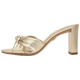 Veronica Beard Slide Slippers 7.5cm Women's Gold