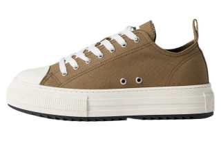 DSQUARED 2 Canvas Low top Skateboard Shoes Men's Army Green