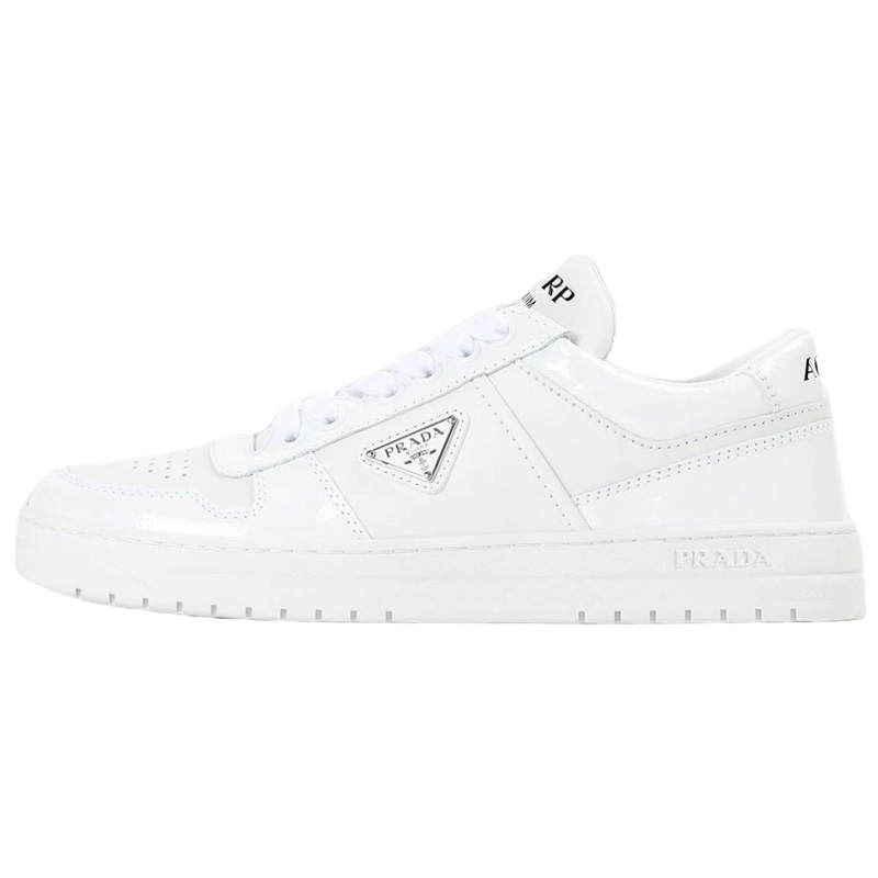 PRADA PRADA Downtown Leather Low top Skateboard Shoes Women's White