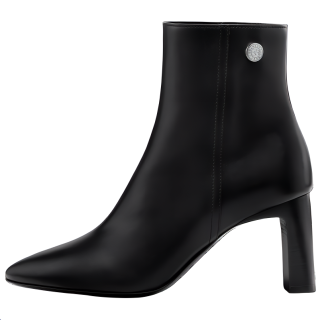 LONGCHAMP Epure Calfskin Ankle Boots Women's Black