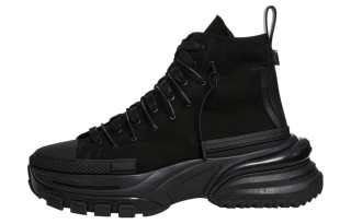 WOOYOUNGMI Leather High top Casual Shoes Men's Black