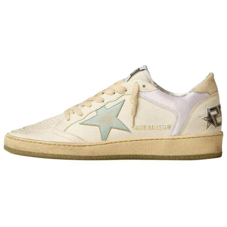 Golden Goose Ball Star Leather Low top Skateboard Shoes Women's Beige
