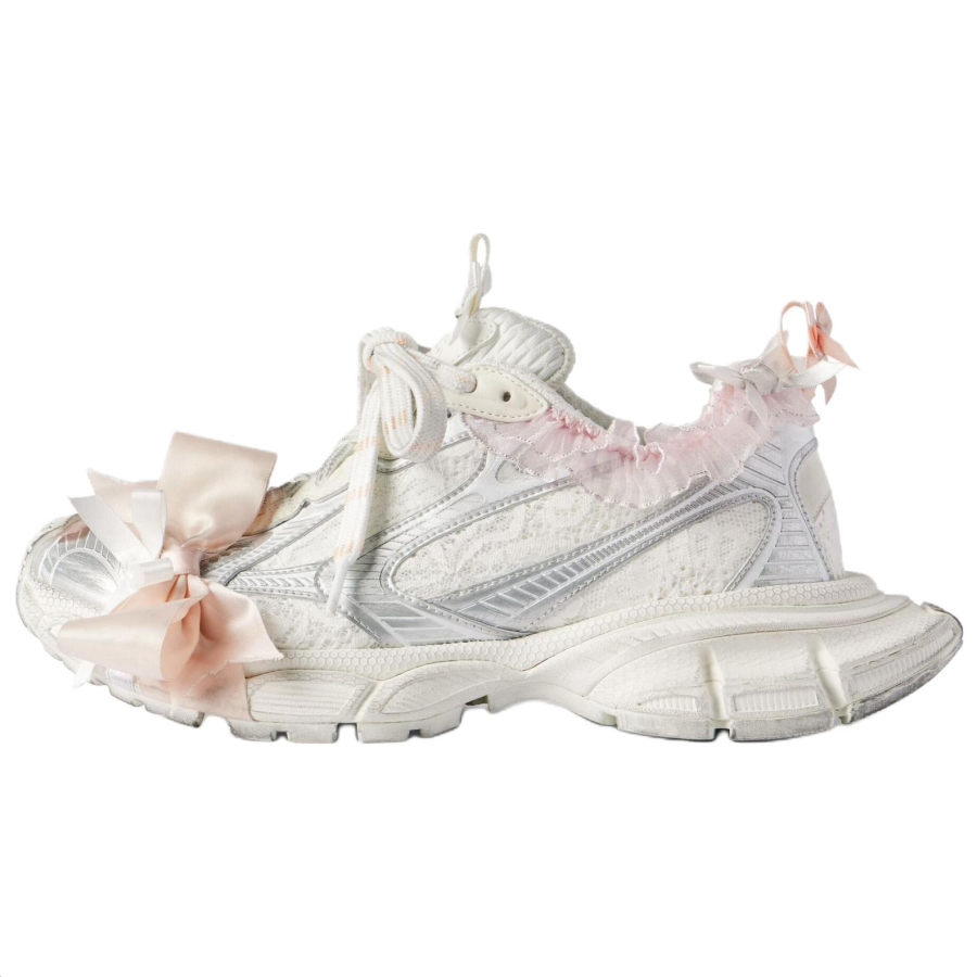 Balenciaga 3XL Low top Chunky Sneakers Women's White Light Pink