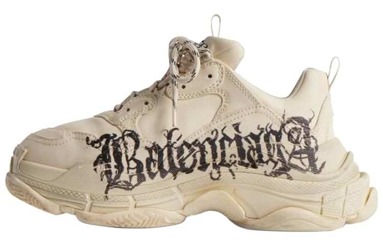 Balenciaga Triple S Diy Metal 'Beige Red Black' Women's