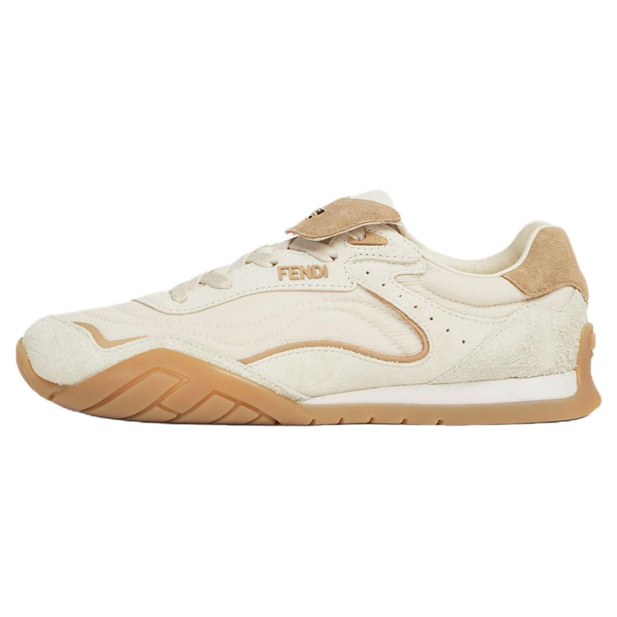 FENDI Wave Pulse Low top Casual Shoes Women's Ecru
