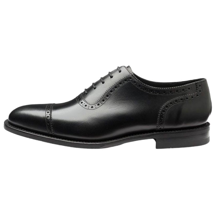 LOAKE Dress Shoes Men's Low Top Black/Dark Brown/Russet