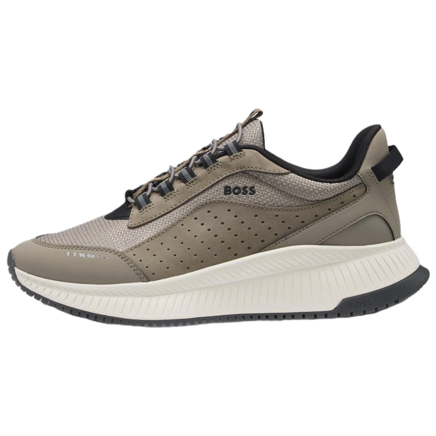 HUGO BOSS Ttnm Evo Suede Low top Casual Shoes Men's Khaki