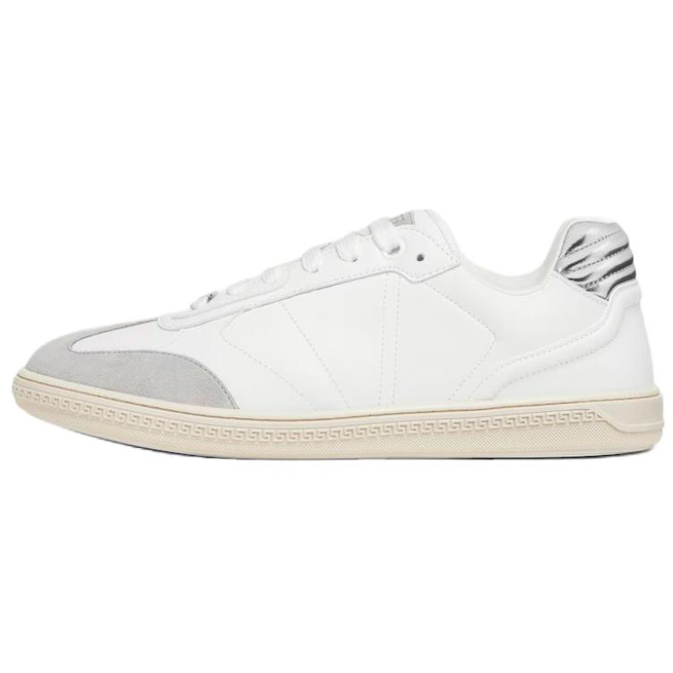 VERSACE Greca Court VanVleet Low top Skateboard Shoes Men's White Gray