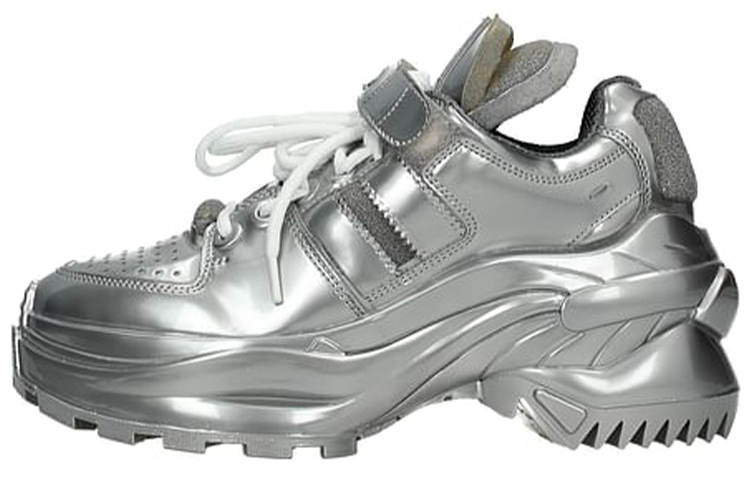Maison Margiela Cushioning Abrasion Resistant Cushioning, Wear Resistant Low top Chunky Sneakers Women's Silver