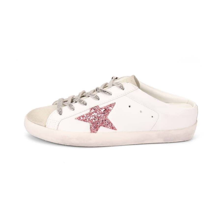 Golden Goose Bio Based Super Star Sabot White Ice Pink Women's