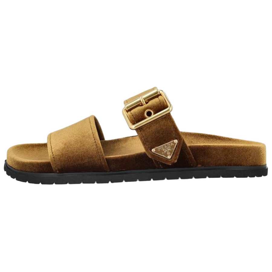 PRADA PRADA Slide Slippers Women's Brown