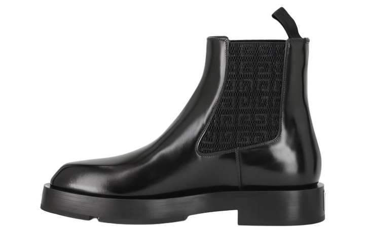 Givenchy Givenchy Leather Short Chelsea Boots Men's Black