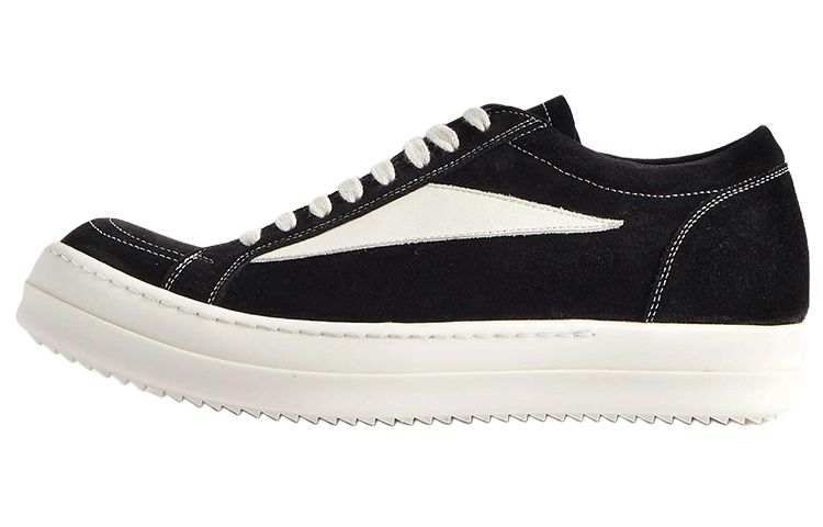 RICK OWENS Strobe Vintage Low Black Suede