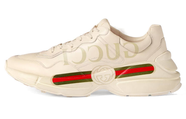 GUCCI Rhyton Low top Chunky Sneakers Men's Ivory White