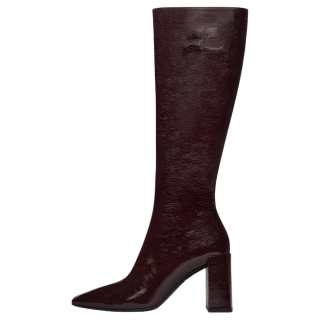 COURREGES Heritage Shadow Naplack Knee high Boots 7cm Women's Burgundy