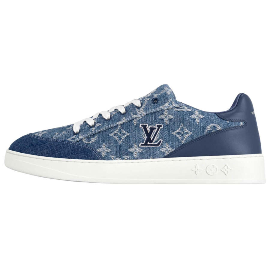 LOUIS VUITTON Resort Low top Skateboard Shoes Men's Sea Blue