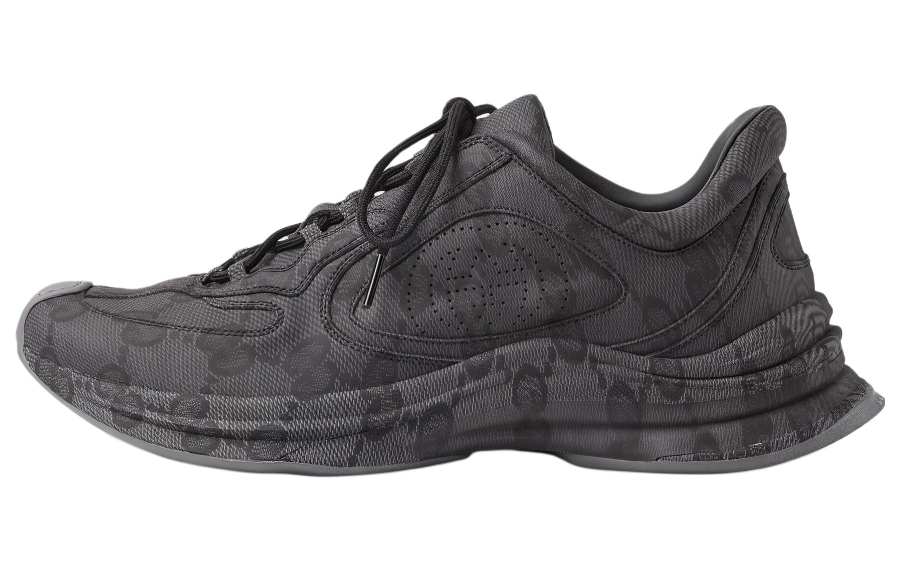 Gucci Run Sneaker 'GG Water Transfer Print - Black'
