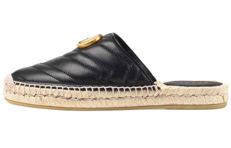 GUCCI Closed Toe Slippers Women's Black