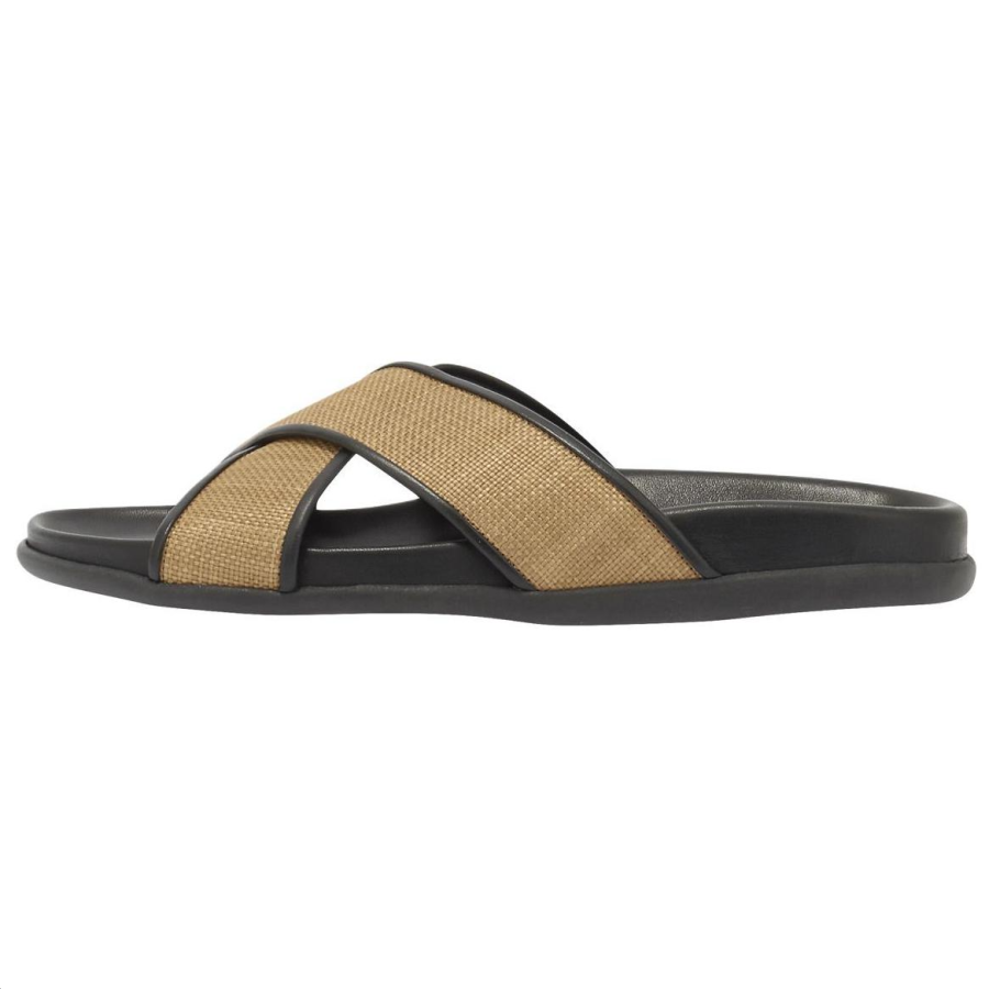 ANCIENT GREEK SANDALS Slide Slippers Women's Black Brown