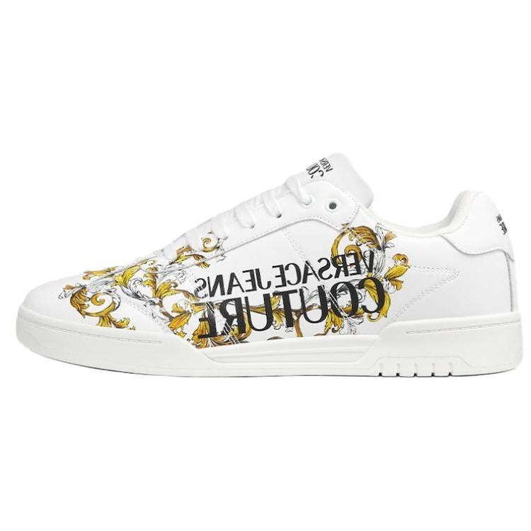 VERSACE JEANS COUTURE Brooklyn Low top Skateboard Shoes Men's White