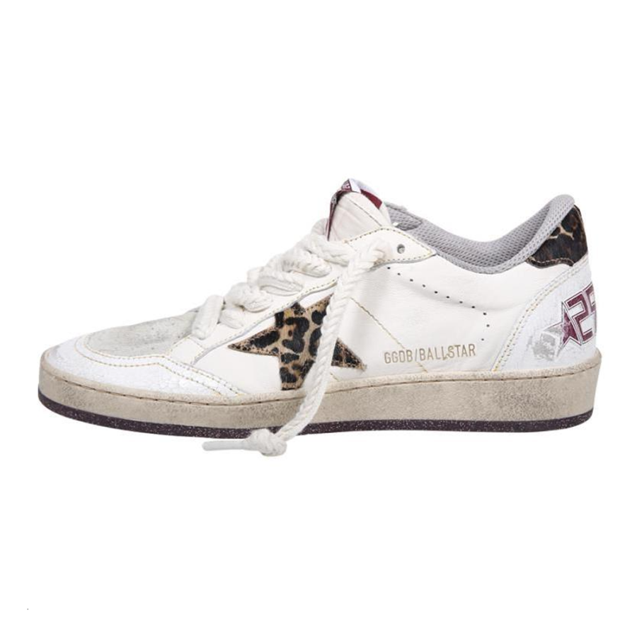 Golden Goose Ballstar Leather Low top Skateboard Shoes Women's White