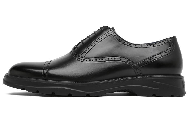 S.T.Dupont S. T.DUPONT Top Grain Cow Leather Men's Casual Shoes Men's Black