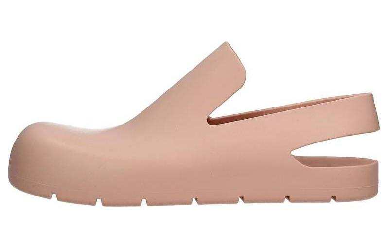 Bottega Veneta Open Heel Puddle Sandal Peach Pink Women's