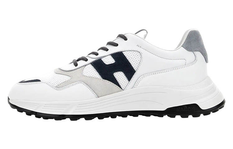 HOGAN Hyperlight Leather Low top Sports Casual Shoes White Gray