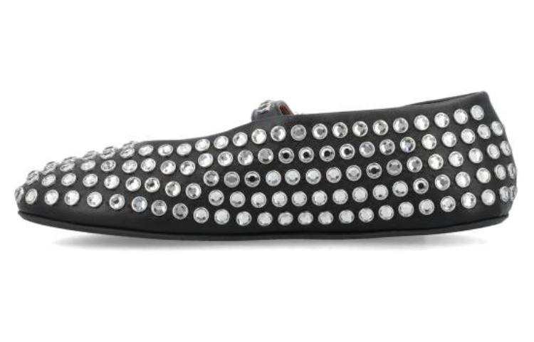 Alaia Leather Casual Shoes Women's Black