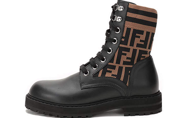 FENDI Rockoko Black Ff Motif Women's
