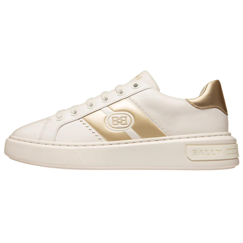 BALLY BALLY Logo-stripe Leather Sneakers Women's