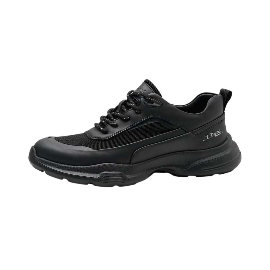S.T.Dupont S. T.DUPONT Top Grain Cow Leather Low top Casual Shoes Men's Black