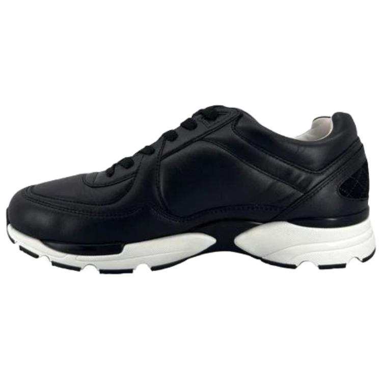 CHANEL 23k Leather Low top Casual Shoes Women's Black