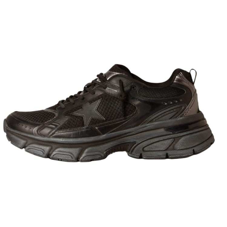Golden Goose Lightstar Fabric Low top Chunky Sneakers Men's Black