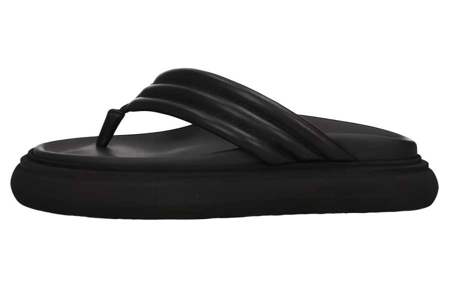 The Attico Chunky-sole Leather Flip Flops