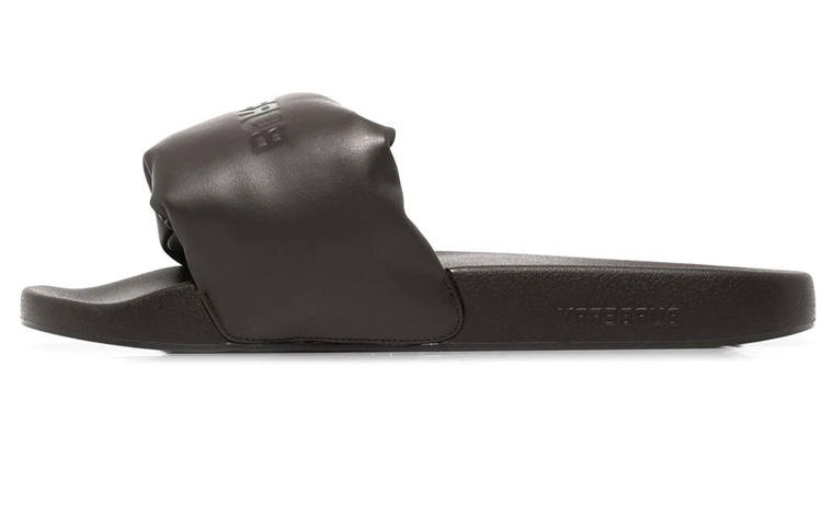 Burberry Embossed Logo Padded Slide Brown