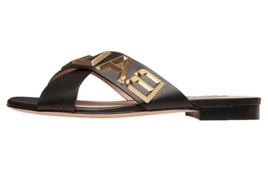 BALLY BALLY Logo-plaque Crossover Sandals
