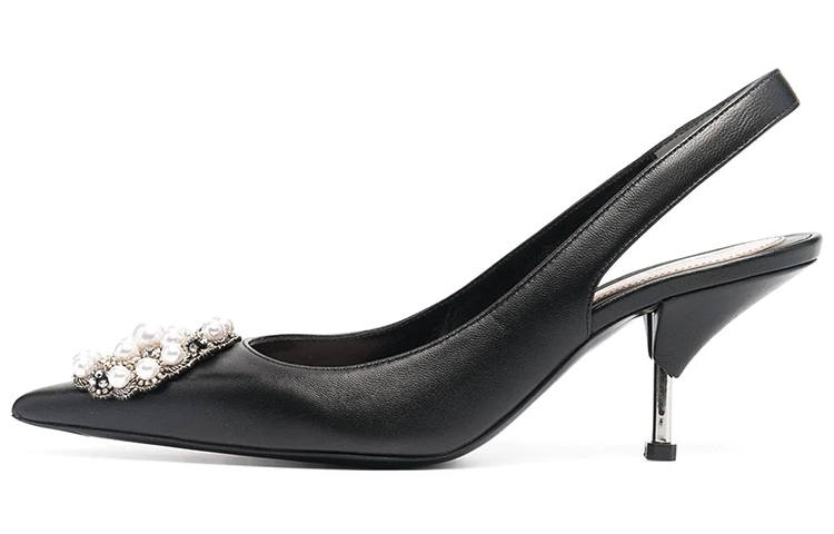 Alexander McQueen Pu Cone Heel High Heels Women's Black