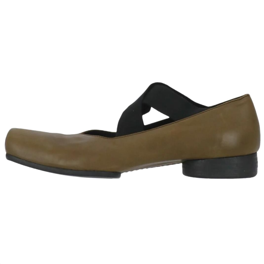 UMA WANG Square Toe Strap Detailed Ballerina Flats Women's