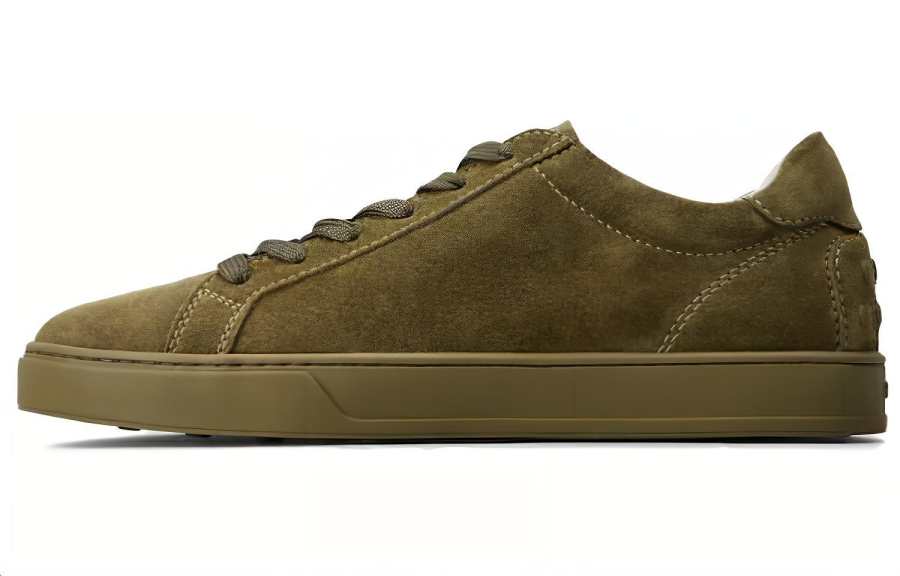 TOD'S Leather Skateboard Shoes Men's Green