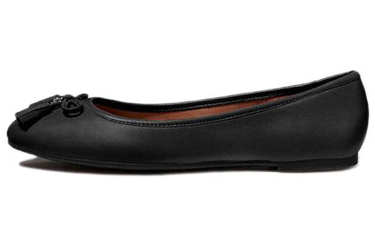 COACH Leather Women's Casual Shoes Women's Black