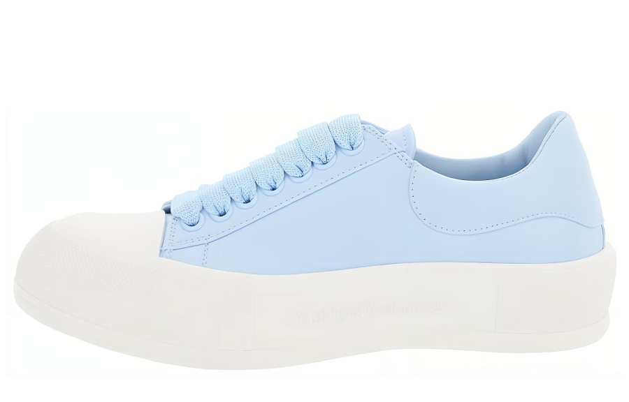 Alexander McQueen Deck Low top Stylish Skateboarding Shoes Women's Blue