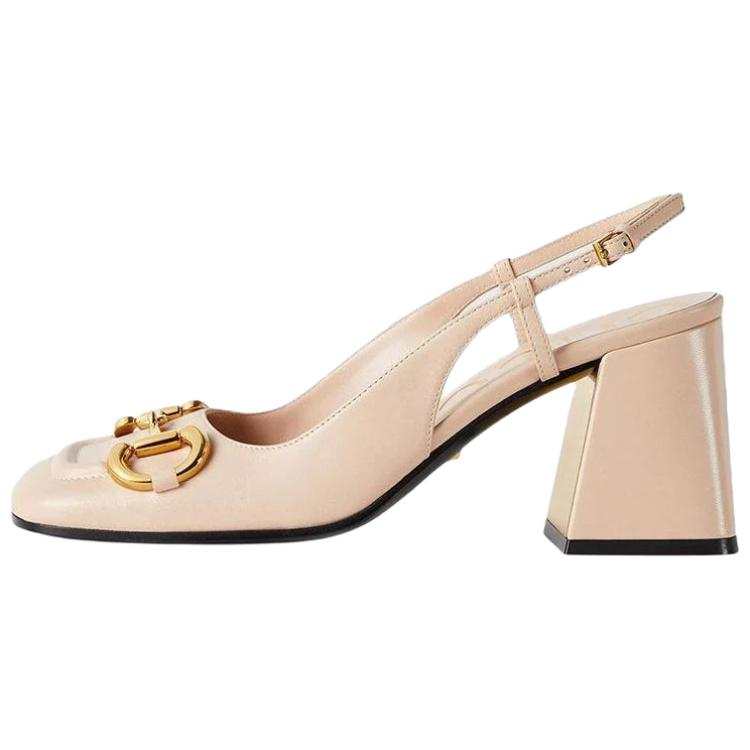GUCCI GUCCI Horsebit Mid-heel Slingback Pumps