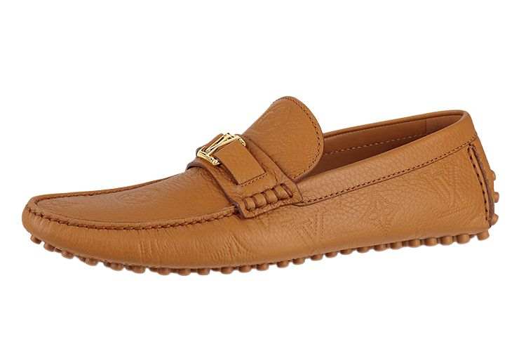 LOUIS VUITTON Hockenheim Loafers Men's Umber