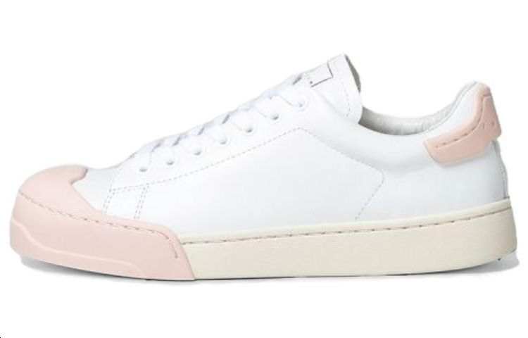 MARNI Dada Bumper Cow Leather Low top Skateboard Shoes Women's White
