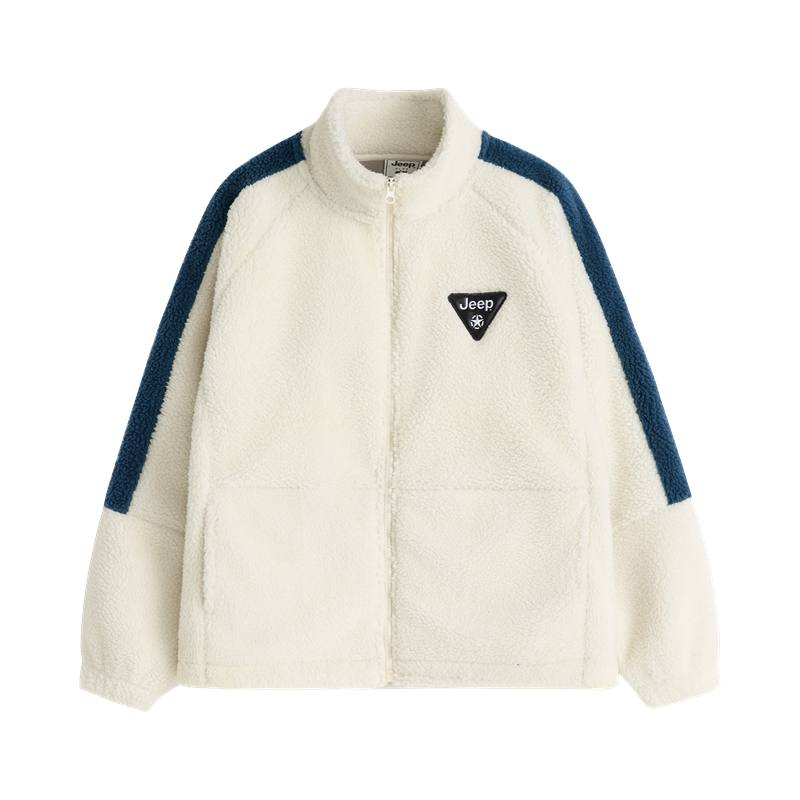 Jeep Kids' Fleece Clothing Trendy Multicolor Thickened And Fleece Lined Coat Teenagers