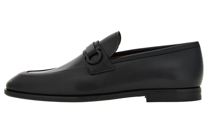 Ferragamo FERRAGAMO Gancini-buckle Leather Loafers