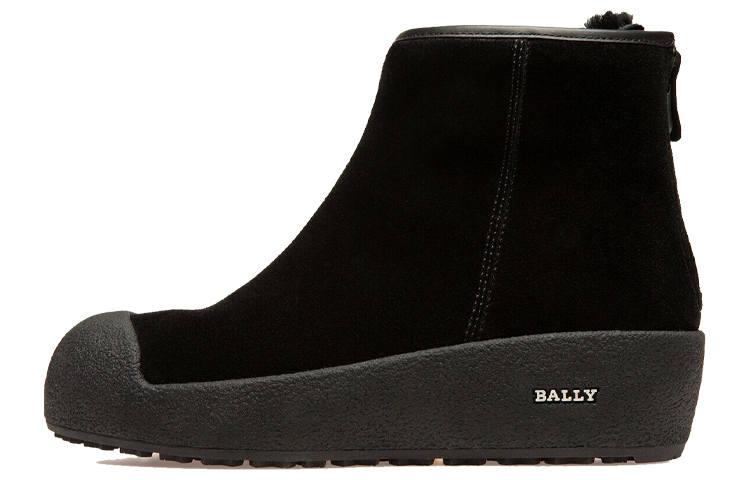BALLY Bally platform leather ankle boots Women's